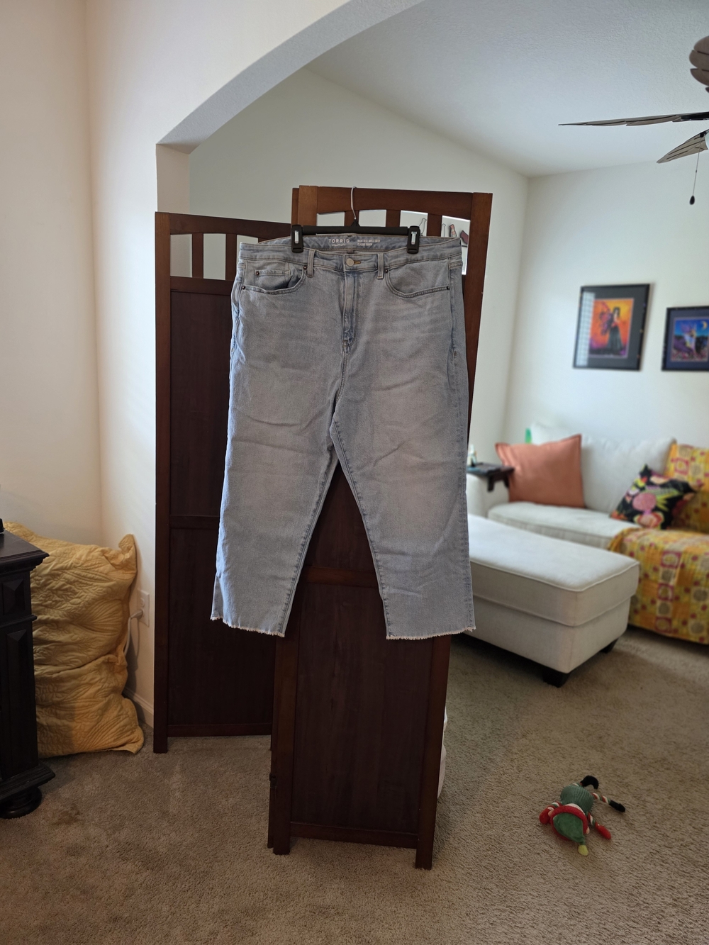 EUC TORRID High-Rise Ankle Crop Classic Denim
